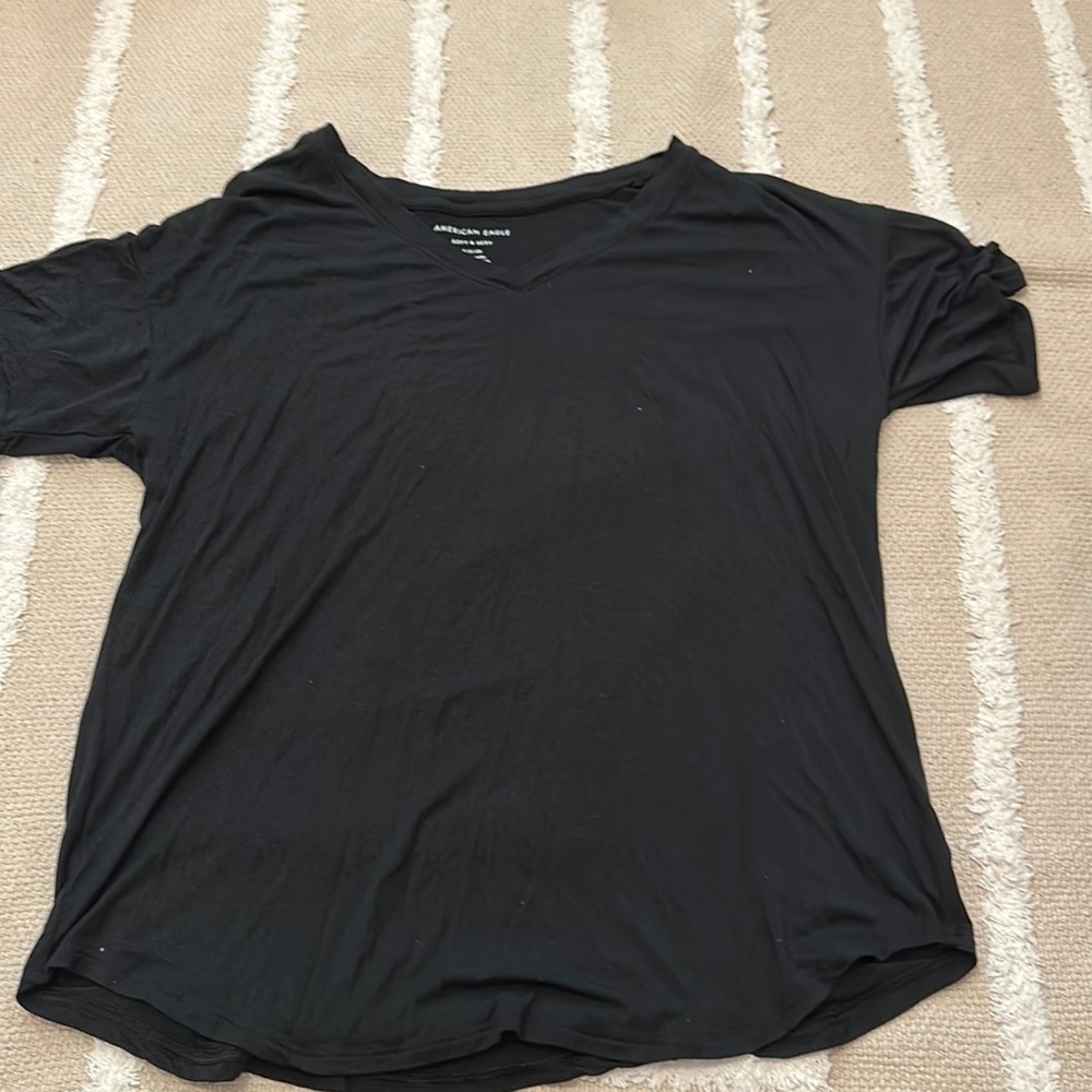 American eagle black S loose shirt(worn a couple times)